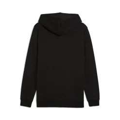 Felpa Full Zip da uomo nera Puma Essentials con cappuccio
