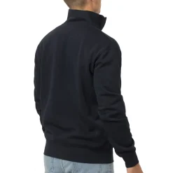 Felpa in jersey blu con zip corta da Uomo Tonino Lamborghini