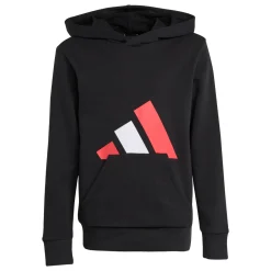 Felpa nera con logo adidas da Bambino J BL FT HD 280