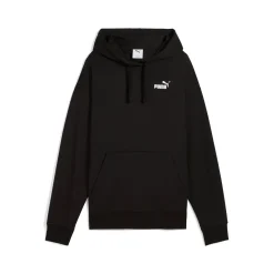 Felpa nera da donna con cappuccio e tasca Puma Ess