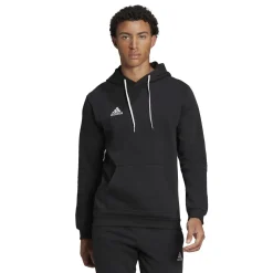 Felpa nera da uomo con cappuccio adidas Entrada 22