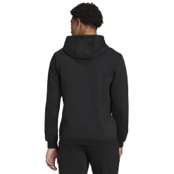 Felpa nera da uomo con cappuccio adidas Entrada 22