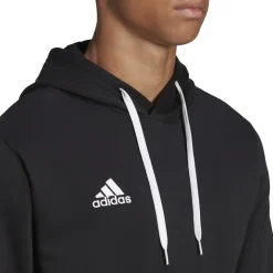 Felpa nera da uomo con cappuccio adidas Entrada 22