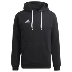 Felpa nera da uomo con cappuccio adidas Entrada 22