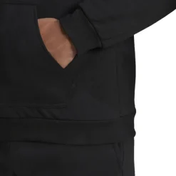 Felpa nera da uomo con cappuccio adidas Entrada 22