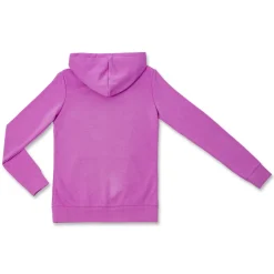 Felpa sportiva Viola Donna con cappuccio e logo in strass Puma