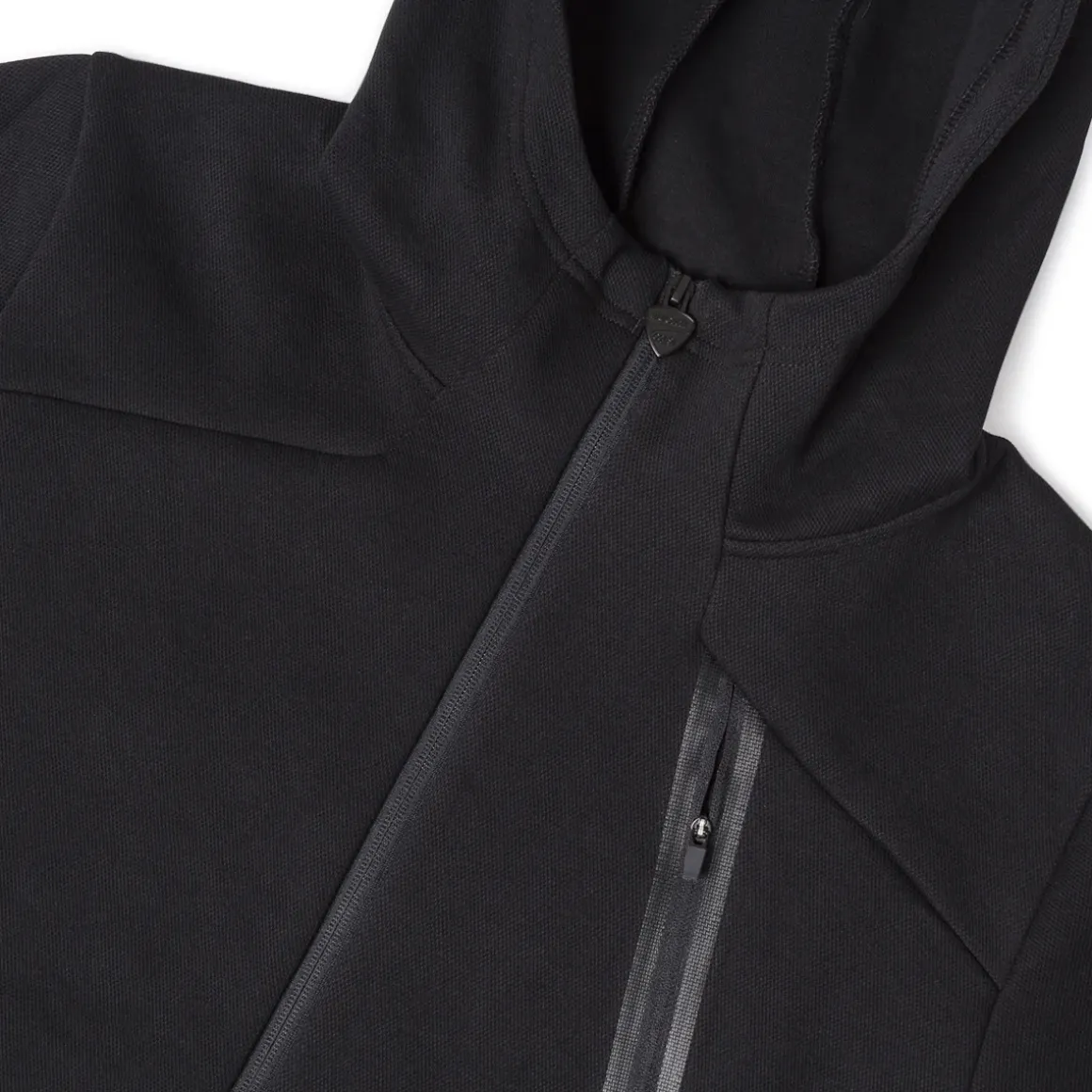 Felpa tecnica da Uomo con cappuccio e zip nera logo Ducati Corse