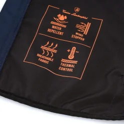 Giacca a vento da uomo Blu impermeabile con cappuccio e tasche Tonino Lamborghini