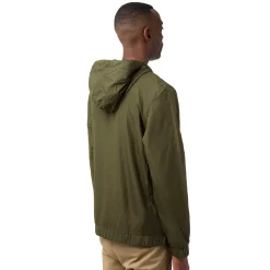 Giacca a vento da uomo Ducati Corse verde militare con tasche e cappuccio