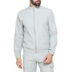 Giacca a vento leggero verde chiaro salvia da Uomo con zip Carrera Jeans