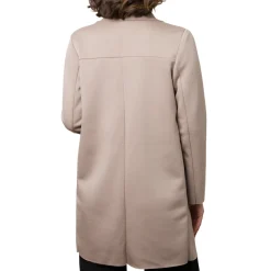 Giacca Beige da donna a taglio vivo con tasche Swish Jeans