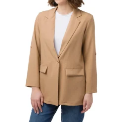 Giacca Blazer beige da Donna con dettaglio risvolto Swish jeans