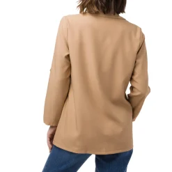 Giacca Blazer beige da Donna con dettaglio risvolto Swish jeans