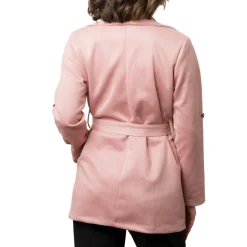 Giacca da donna rosa in tessuto effetto ciniglia Swish Jeans