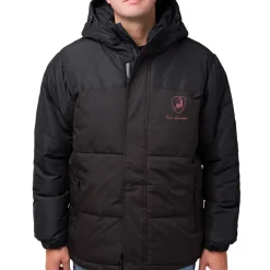 Giacca da uomo Tonino Lamborghini nera con cappuccio e logo