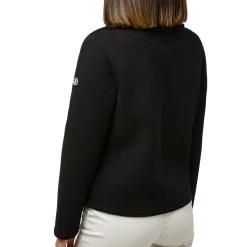 Giacca doppiopetto nera da donna con bottoni Swish Jeans