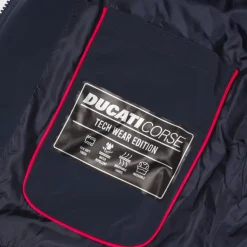 Giacca leggera blu da Uomo idrorepellente e traspirante Ducati Corse