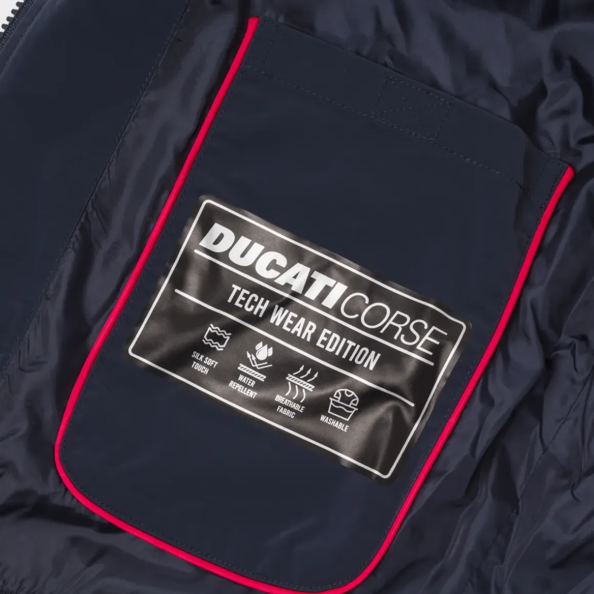 Giacca leggera blu da Uomo idrorepellente e traspirante Ducati Corse