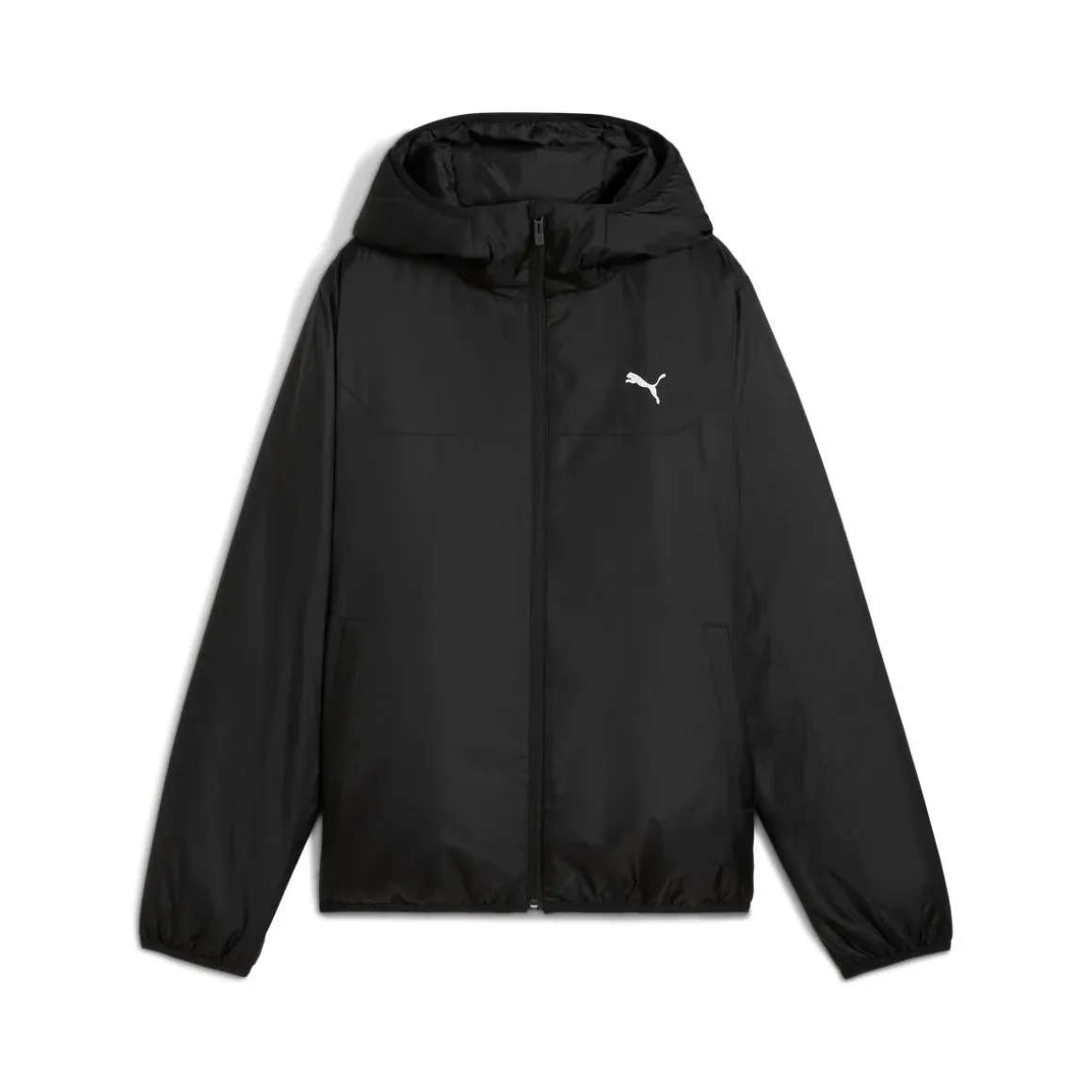 Giacca nera con cappuccio da Donna e logo Puma