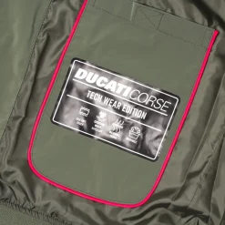Giacca verde da Uomo idrorepellente e tessuto traspirante Ducati Corse