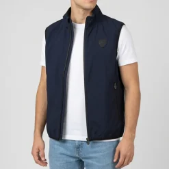 Gilet smanicato da Uomo blu impermeabile e traspirante Ducati Corse