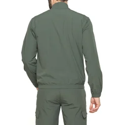 Giubbino leggero da Uomo verde con zip e tasche laterali Carrera Jeans
