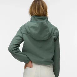 Giubbotto leggero Verde da Donna con cappuccio e coulisse Vero Moda