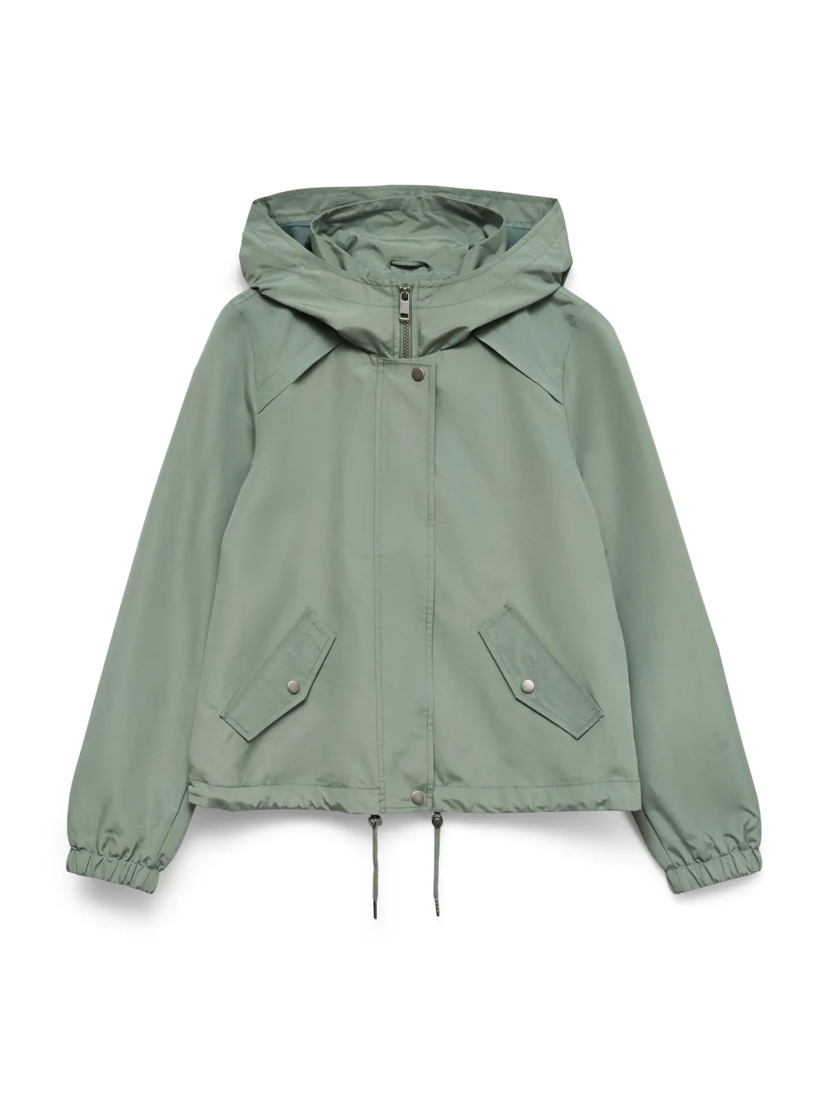 Giubbotto leggero Verde da Donna con cappuccio e coulisse Vero Moda