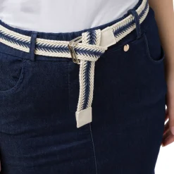 Gonna in denim da Donna con spacco e cintura Swish Jeans