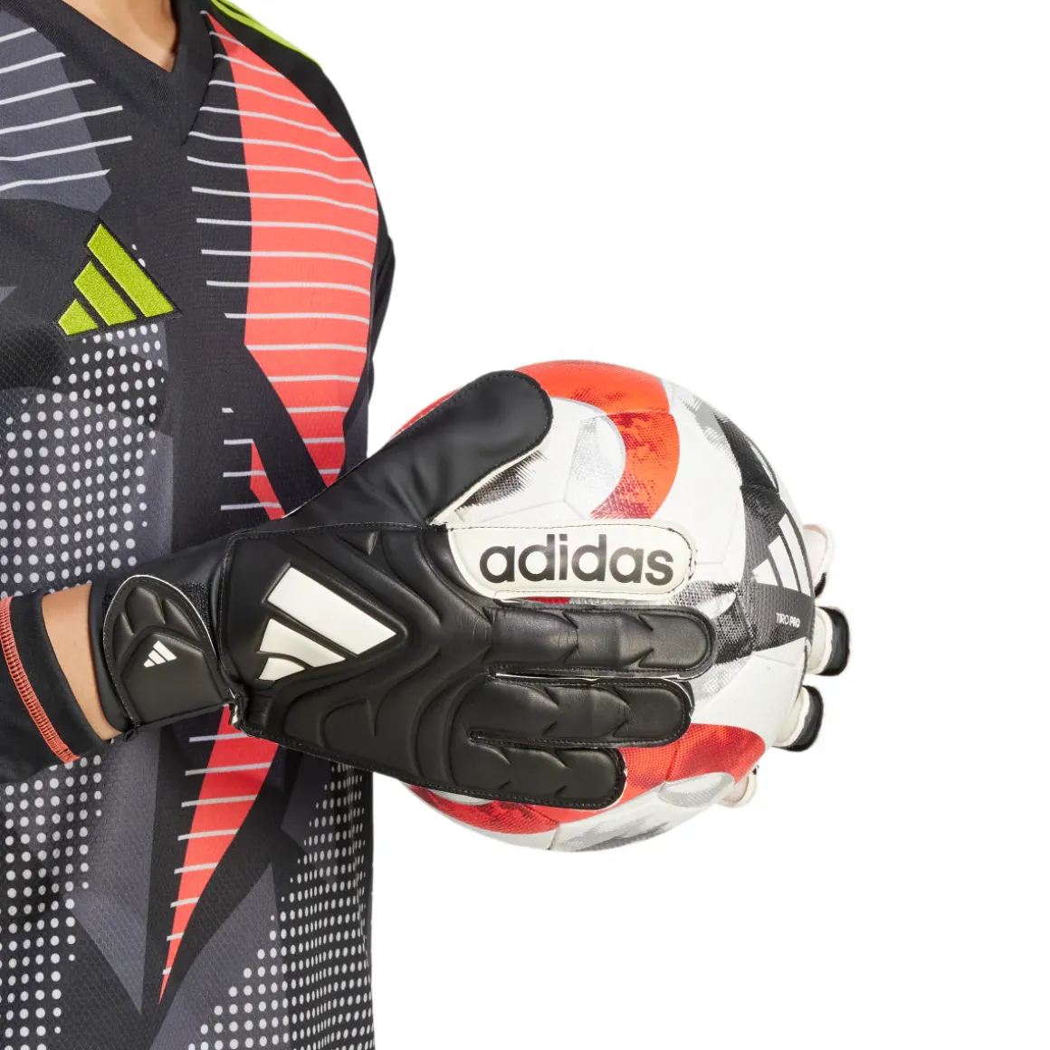 Guanti da portiere neri adidas Copa GL Club con chiusura a strappo