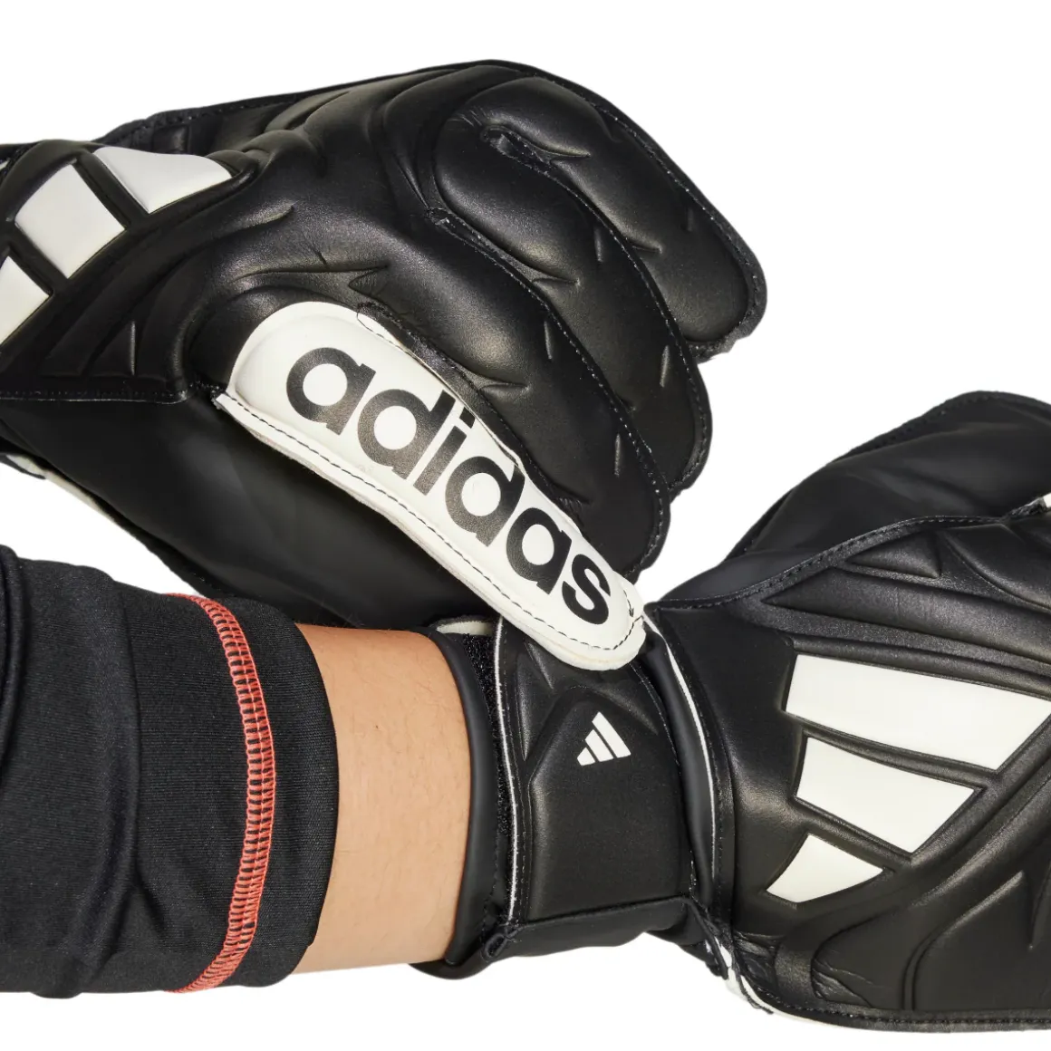 Guanti da portiere neri adidas Copa GL Club con chiusura a strappo