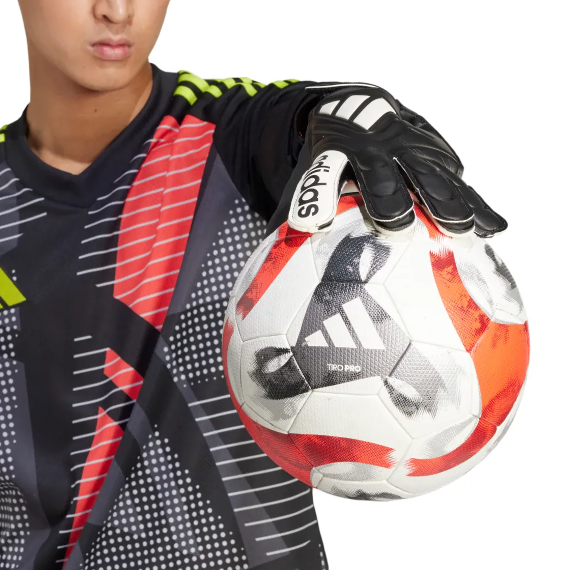 Guanti da portiere neri adidas Copa GL Club con chiusura a strappo