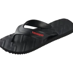 Infradito nere da Uomo con logo rosso Havaianas Track Waves