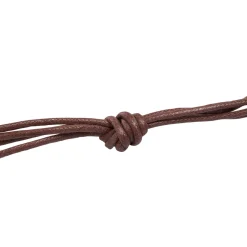 Lacci cerati marroni 75 cm Silver