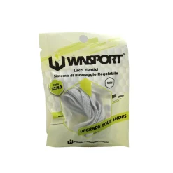 Lacci elastici con sistema bloccaggio regolabile bianchi WNSPORT