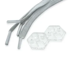 Lacci elastici con sistema bloccaggio regolabile bianchi WNSPORT