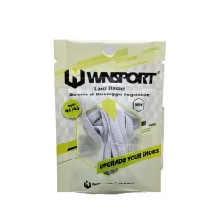 Lacci elastici con sistema bloccaggio regolabile bianchi WNSPORT