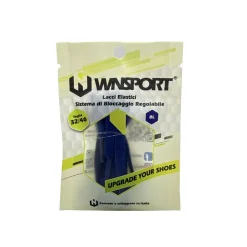 Lacci elastici con sistema bloccaggio regolabile blu WNSPORT