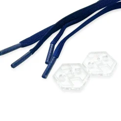 Lacci elastici con sistema bloccaggio regolabile blu WNSPORT