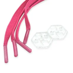 Lacci elastici con sistema bloccaggio regolabile fucsia WNSPORT