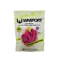 Lacci elastici con sistema bloccaggio regolabile fucsia WNSPORT