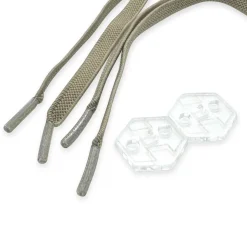 Lacci elastici con sistema bloccaggio regolabile beige WNSPORT