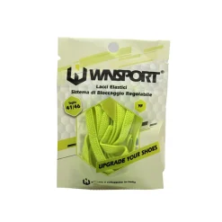 Lacci elastici con sistema bloccaggio regolabile giallo fluo WNSPORT