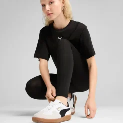 Leggings da donna neri con vita alta elasticizzata Puma
