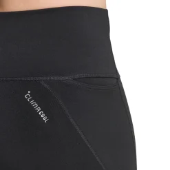 Leggings sportivi da Running neri da Donna e tasca adidas