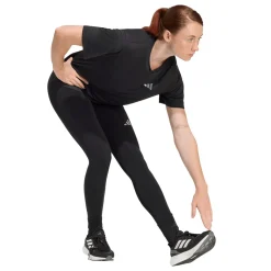 Leggings sportivi da Running neri da Donna e tasca adidas