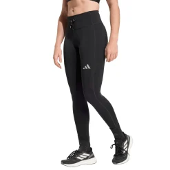 Leggings sportivi da Running neri da Donna e tasca adidas