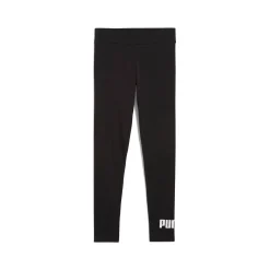 Leggins sportivi neri da Bambina e Ragazza con logo bianco Puma Ess