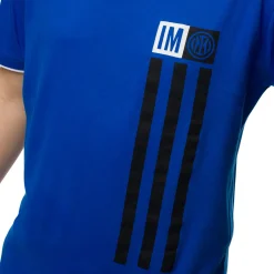 Maglia da pigiama blu da uomo con logo Inter