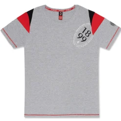 Maglia da pigiama grigia da uomo con logo Milan